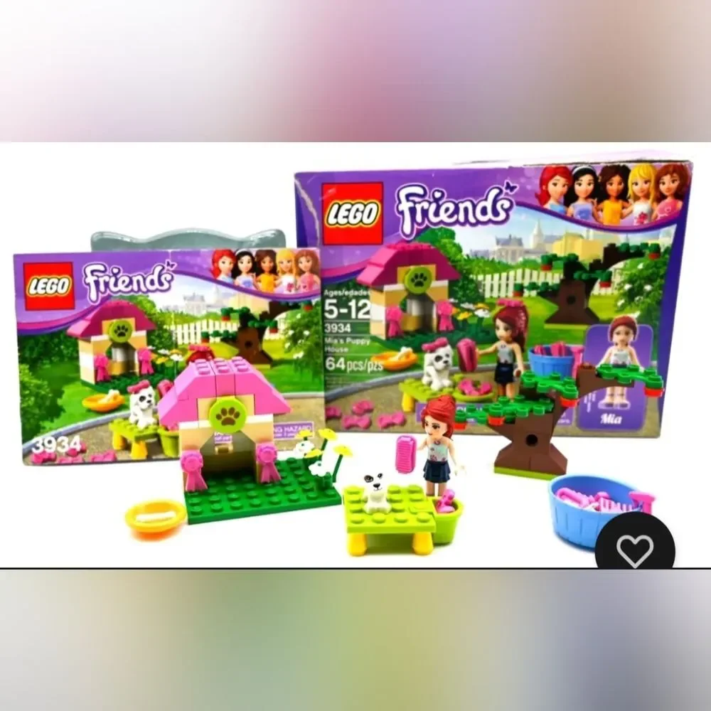 Lego Friends lot of 4 puppy sets, ages 5-12, 385 total pieces